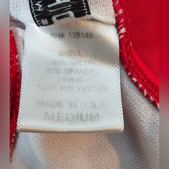 Medium Baewatch" Red One-Piece Swimsuit - Picture 8 of 8